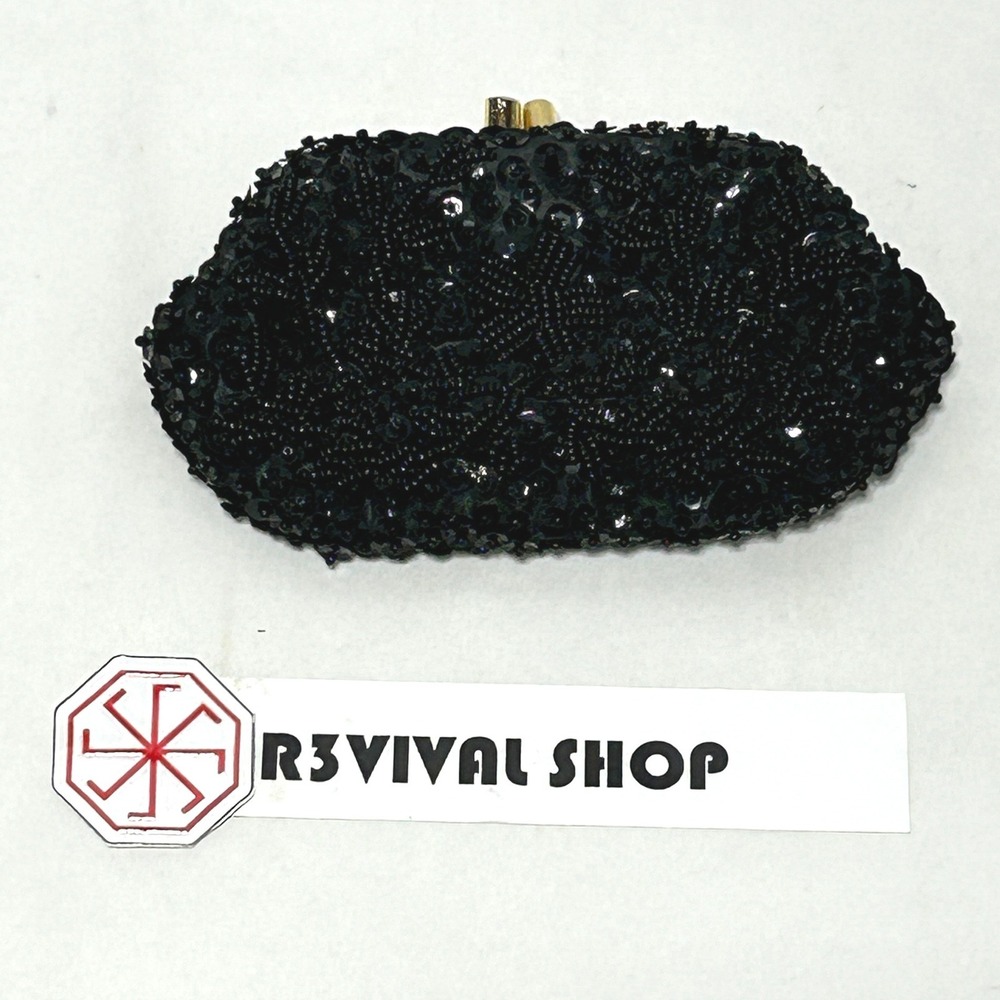 Vintage MADENOISELLE Small Beaded Coin Purse